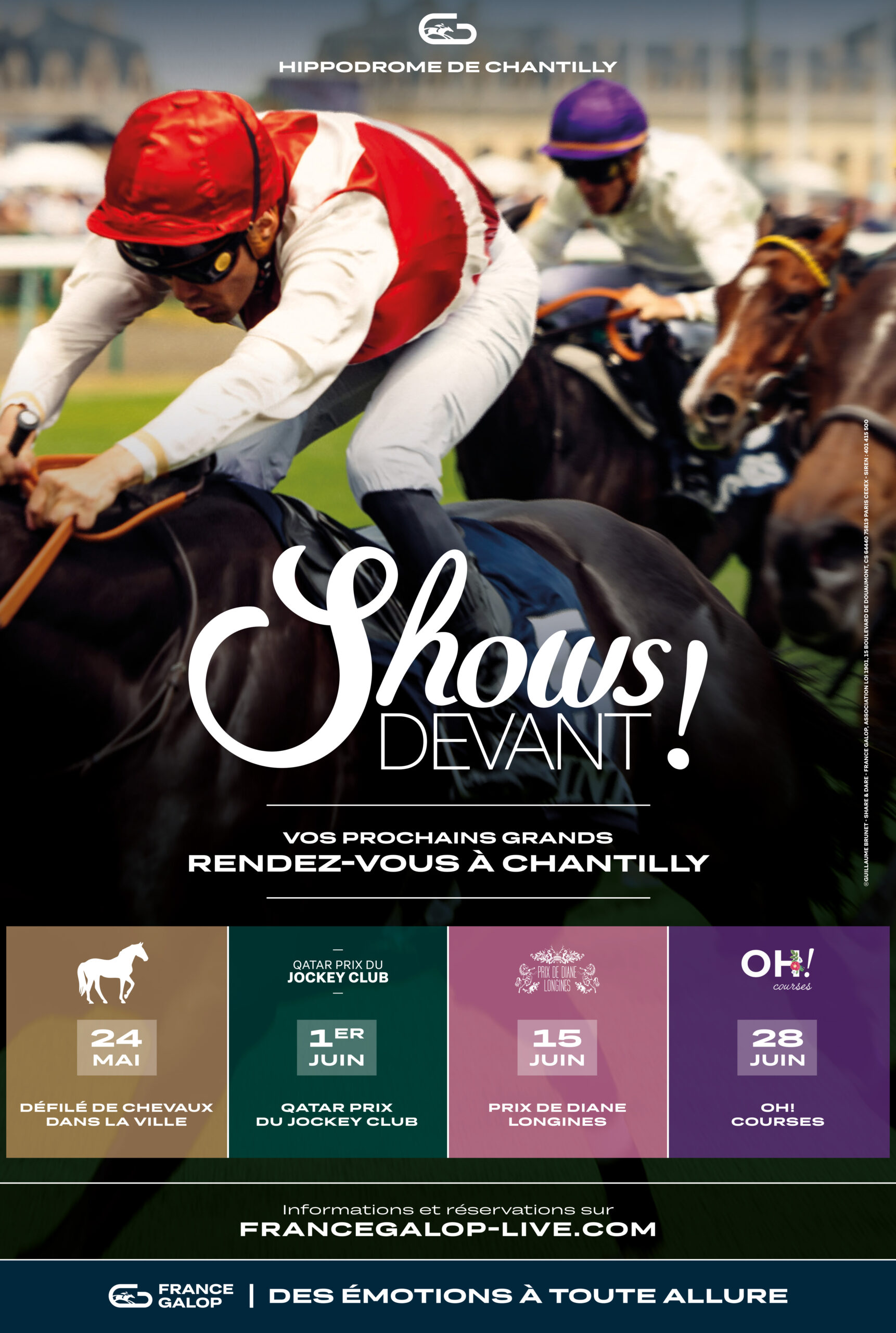 Chantilly : Shows devant !
