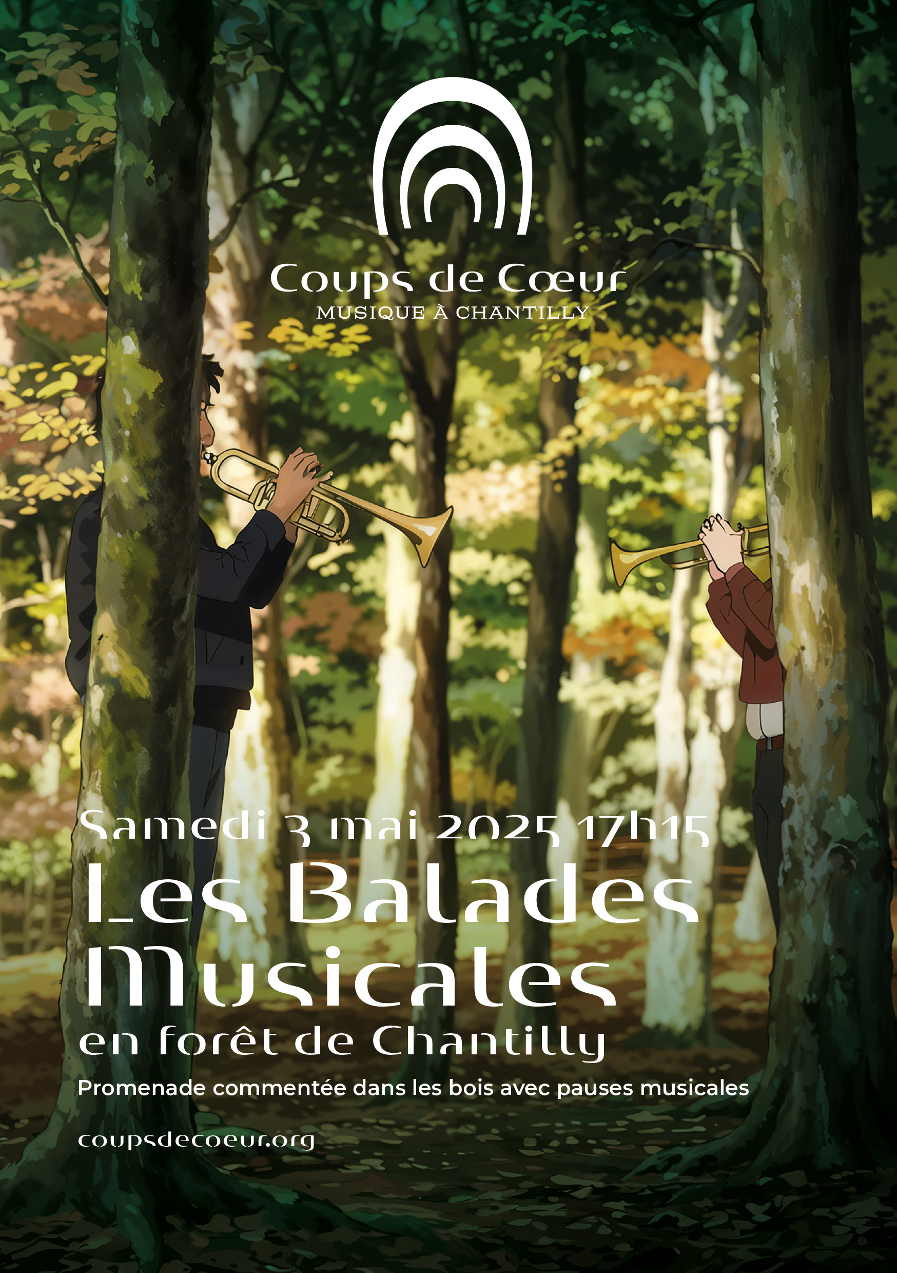 Promenade et musique classique en Forêt de Chantilly