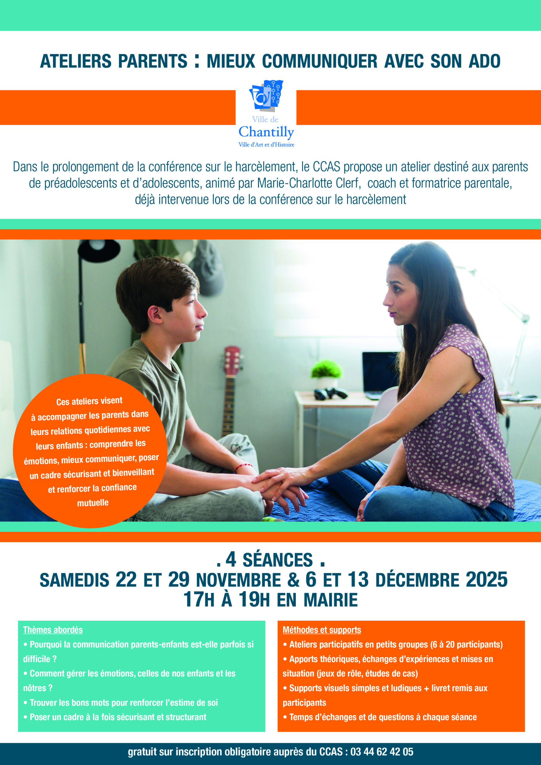 Ateliers parents : mieux communiquer avec son ado