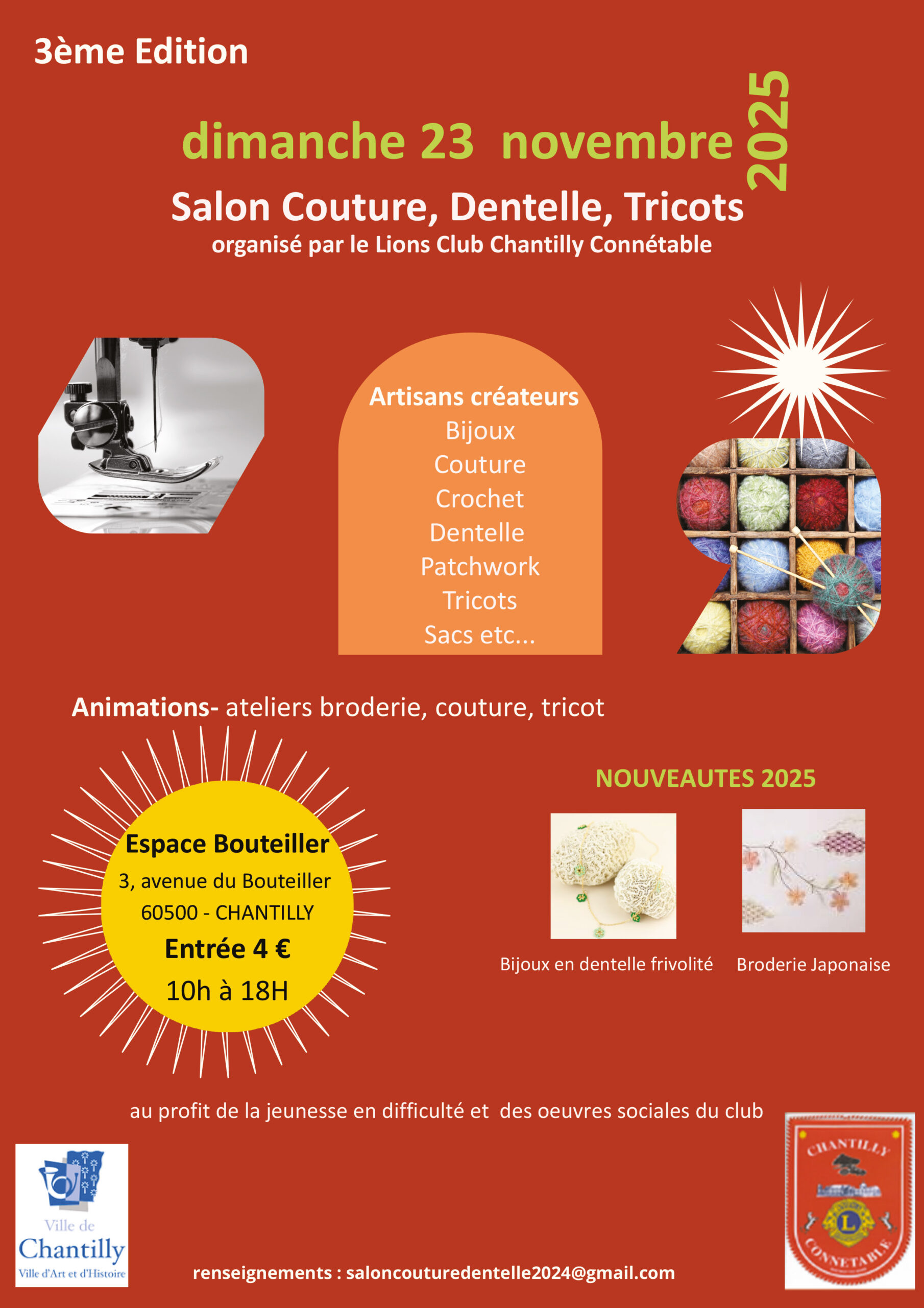 Salon Couture, Dentelle, Tricots